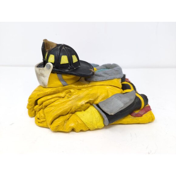 Giuseppi 2 Pc Fireman Uniform Resin Sculpture Opens To A Trinket Box 8x7x4 - Picture 8 of 14